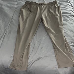 High waist straight leg pants